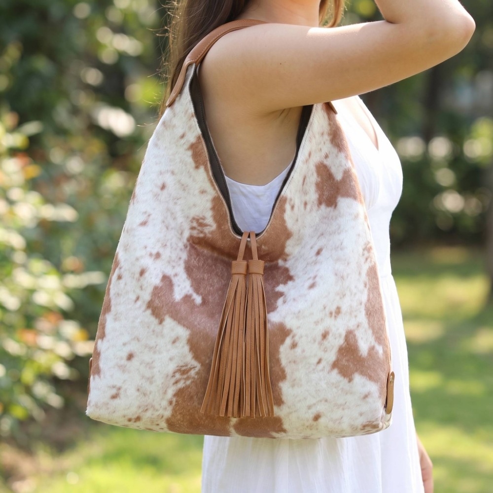Calf Hair Cow Printed Shoulder Bag