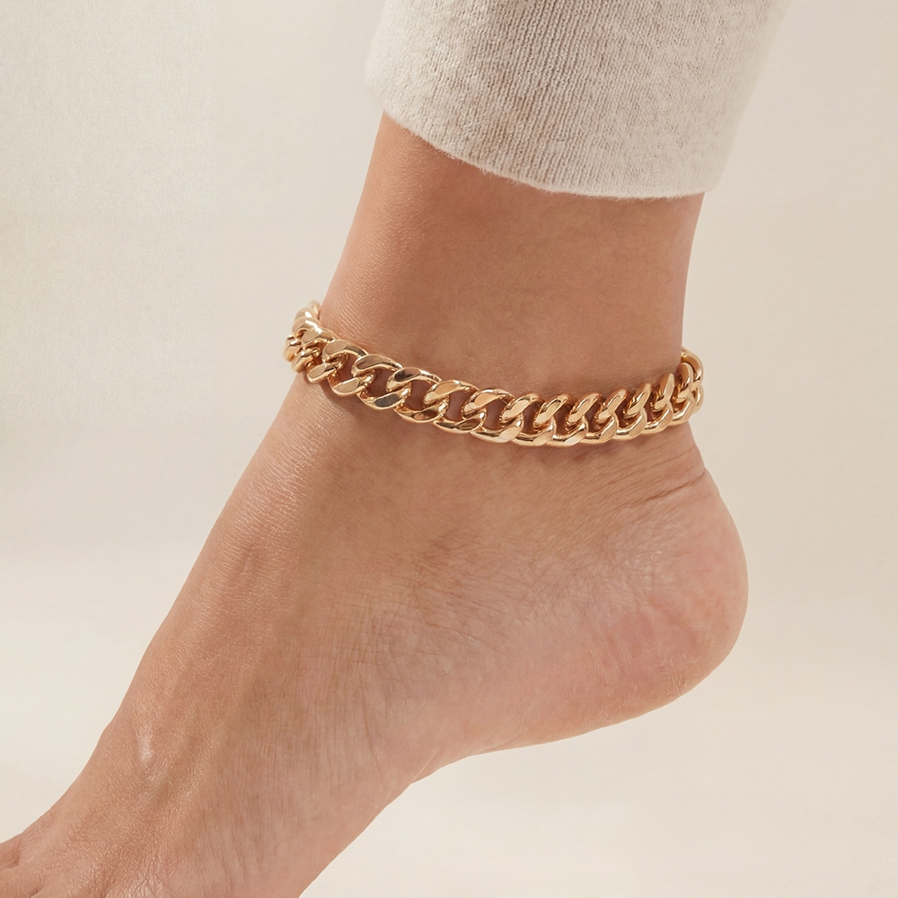 Metal Curb Chain Anklet