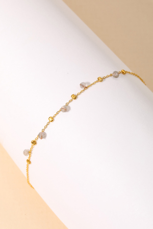 Dainty Chain Bead Bracelet