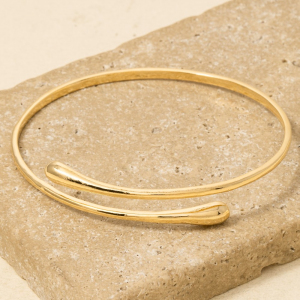 Minimalist Gold Dipped Bangle Wrap Bracelet