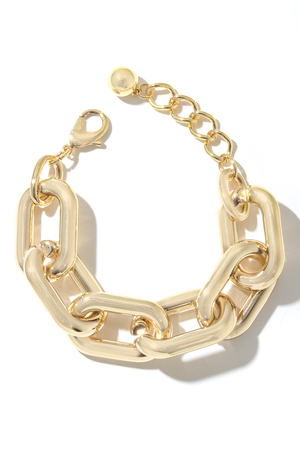 Chunky Metallic Chain Link Bracelet