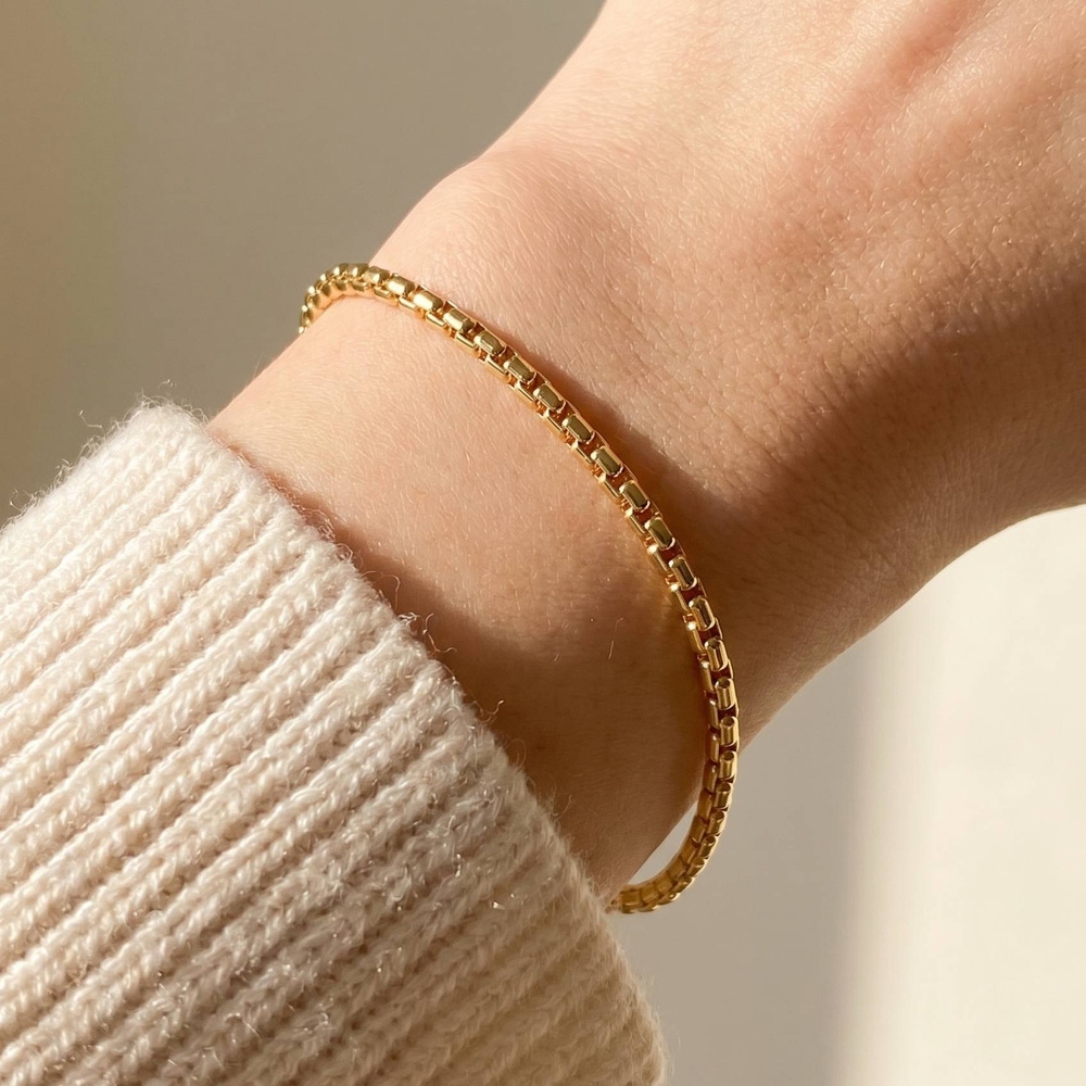 Adjustable Box Chain Lobster Clasp Anklet