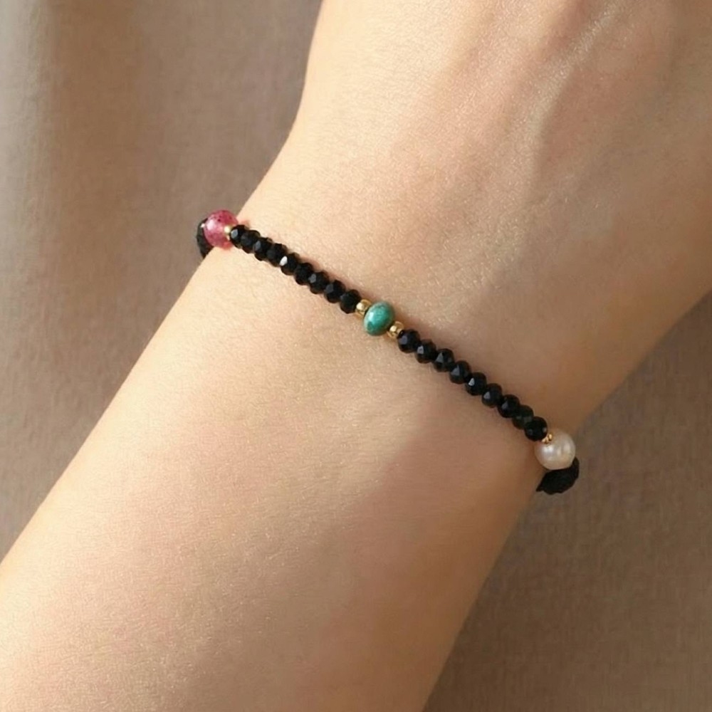 Dainty Beaded Pearl Bracelet