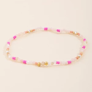 Faceted Gemstone Seed Bead Stretch Bracelet