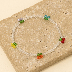 Glass Beaded Multi Cherry Bracelet