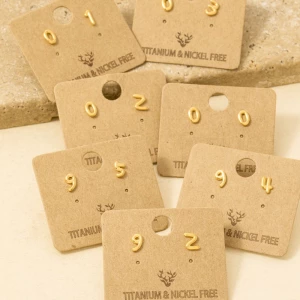 Birth Year Stud Earrings