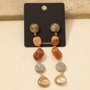 Assorted Vintage Acrylic Beads Dangle Earrings