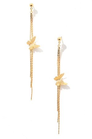 Butterfly Chain Drop Earrings