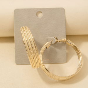 Multi Row Hoop Earrings