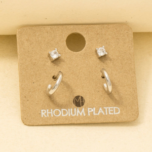 Gold Dipped Mini Four Piece Post Stud Earrings