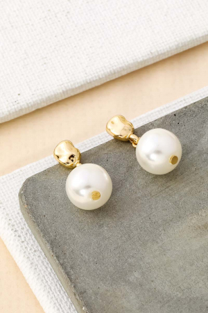 Mini Ball  Pearl Earrings