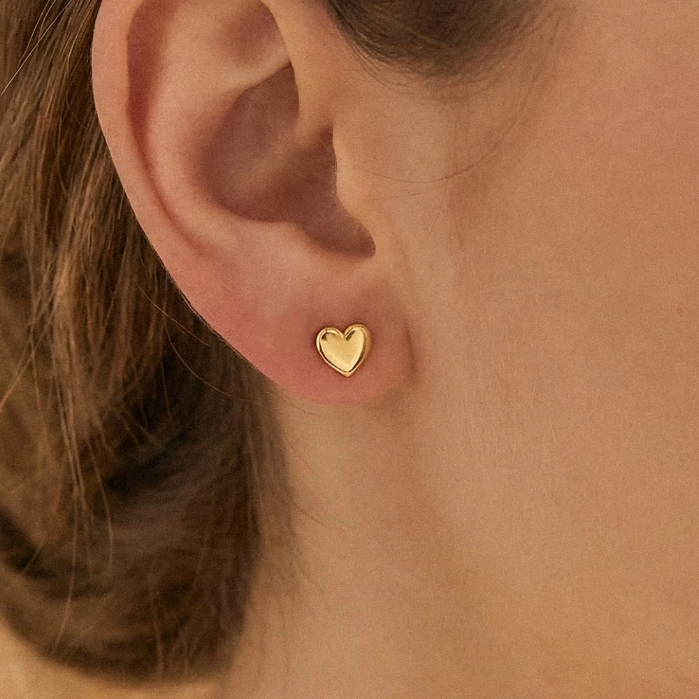 Mini Heart Stud Earrings