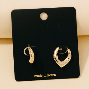 Pointed Hinge Hoop Earrings