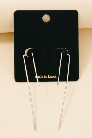 Minimalist Thin Geometric Dangle Earrings
