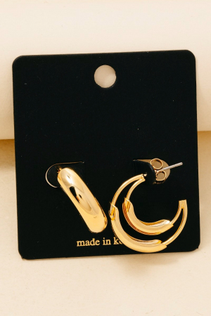 Layered Intricate Hoop Earrings