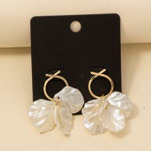 Pearly Petal Charms Dangle Earrings