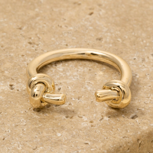 Knotted Ends Open Band Ring