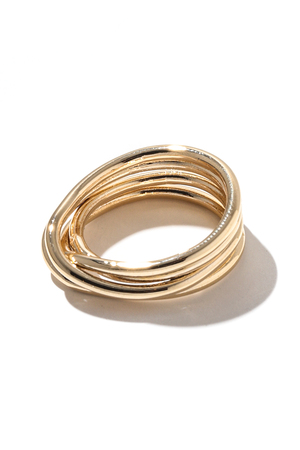 Layered Multi Strand Band Ring