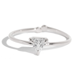 Delicate Triangle Stud Ring