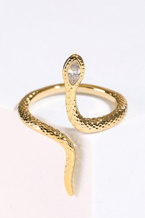 Adjustable Open Snake Ring