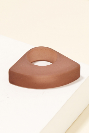 Triangle Resin Fashion Ring