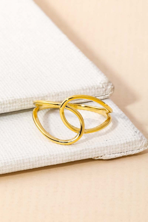 Minimalist Loop Link Fashion Ring
