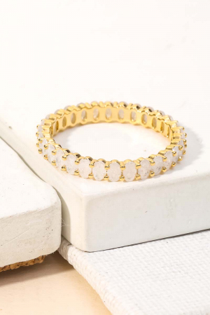 Rhinestone Eternity Fashion Ring