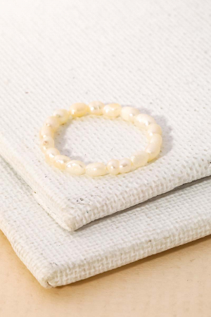 Mini Pearl Beaded Stretch Ring