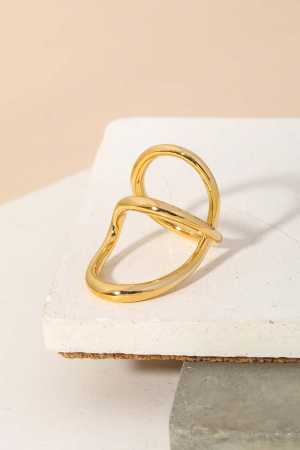 Woven Open Shape Fashion Ring