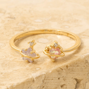 Open Rhinestone Fashion Ring