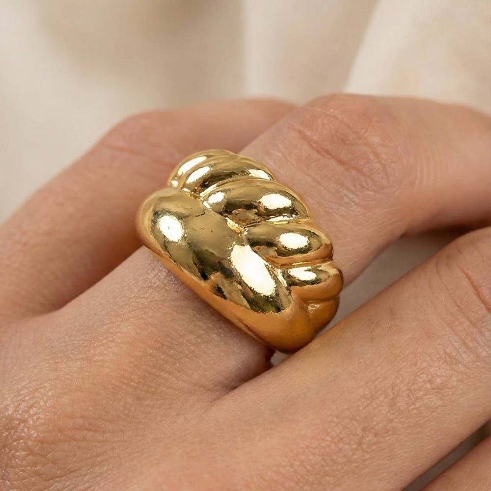 Gold Dipped Gold Dipped Layered Open Band Ring
