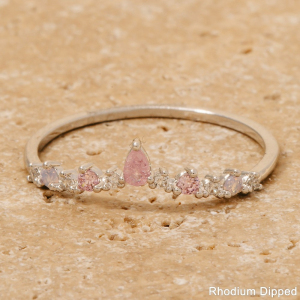 Assorted Cz Layered Crown Band Ring