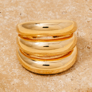 Triple Layered Open Band Ring
