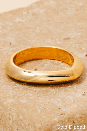 Gold Dipped Tear Shaped Band Ring