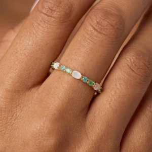 Assorted Cz Gold Dipped Ring