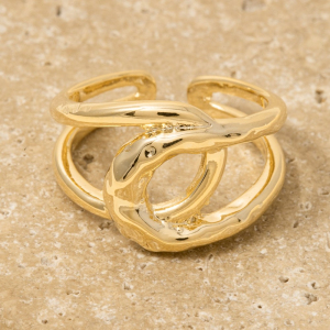 Layered Loop Open Band Ring