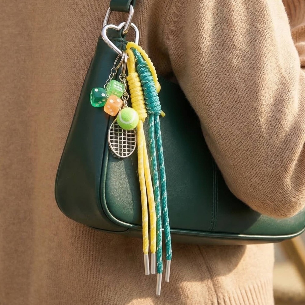 Gameday Tennis And Dice Theme Bag Charms