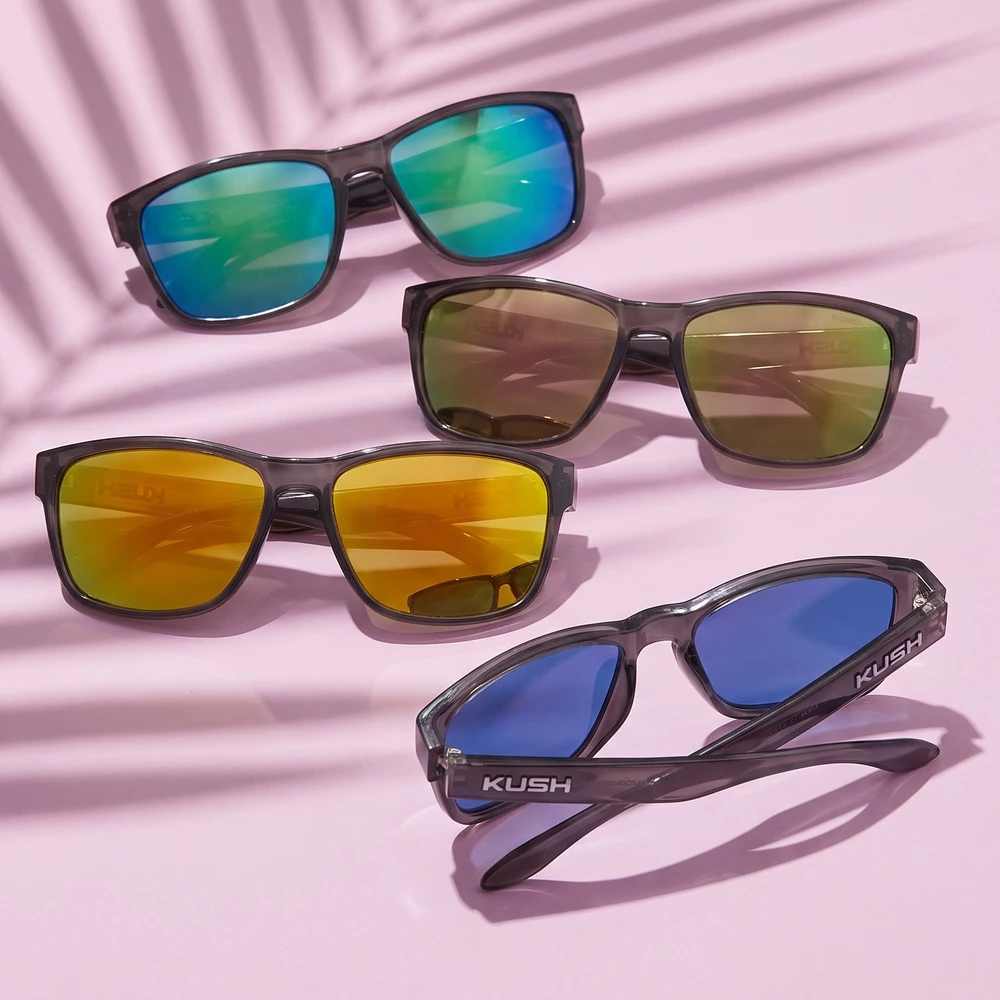 Polarized Color Mirror Square Sport Sunglasses