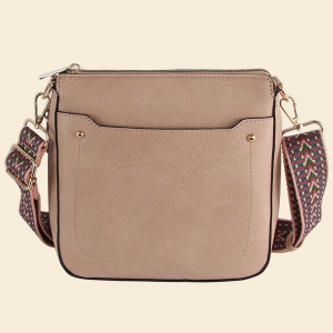 Boho Strap Leather Crossbody Messenger Bag