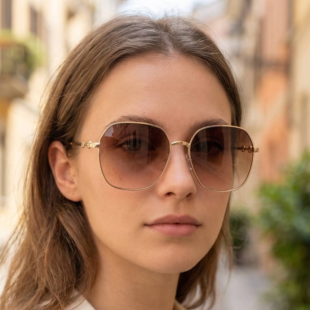 Large Round Lens Sunglasses Set