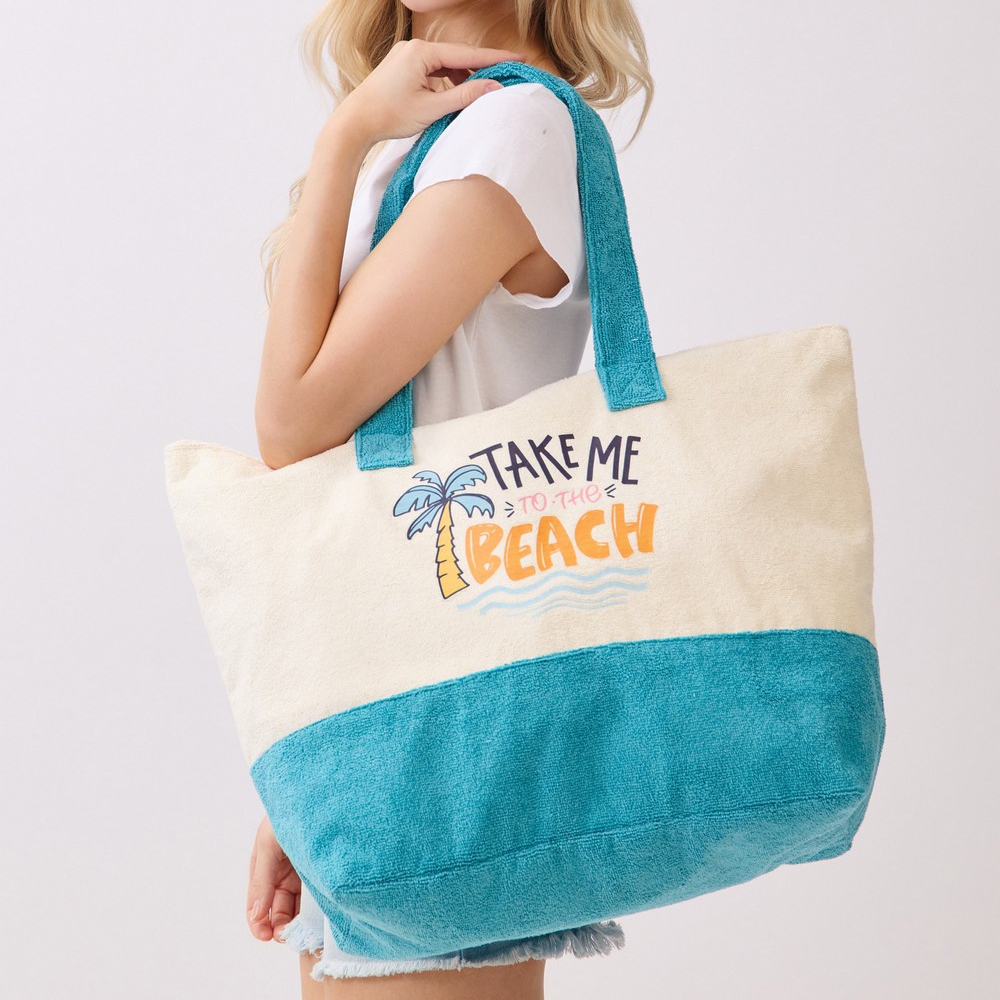 Take Me To The Beach Terry Tote Bag