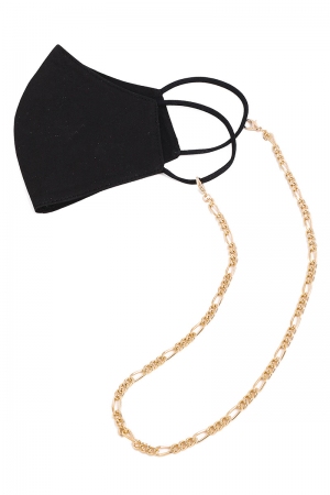 Figaro Chain Lobster Mask Necklace