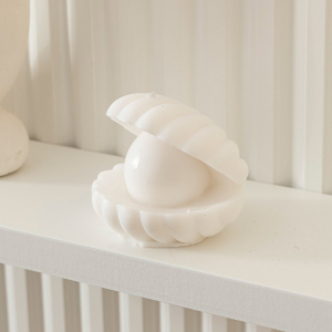 Pearl Sea Shell Wax Candle