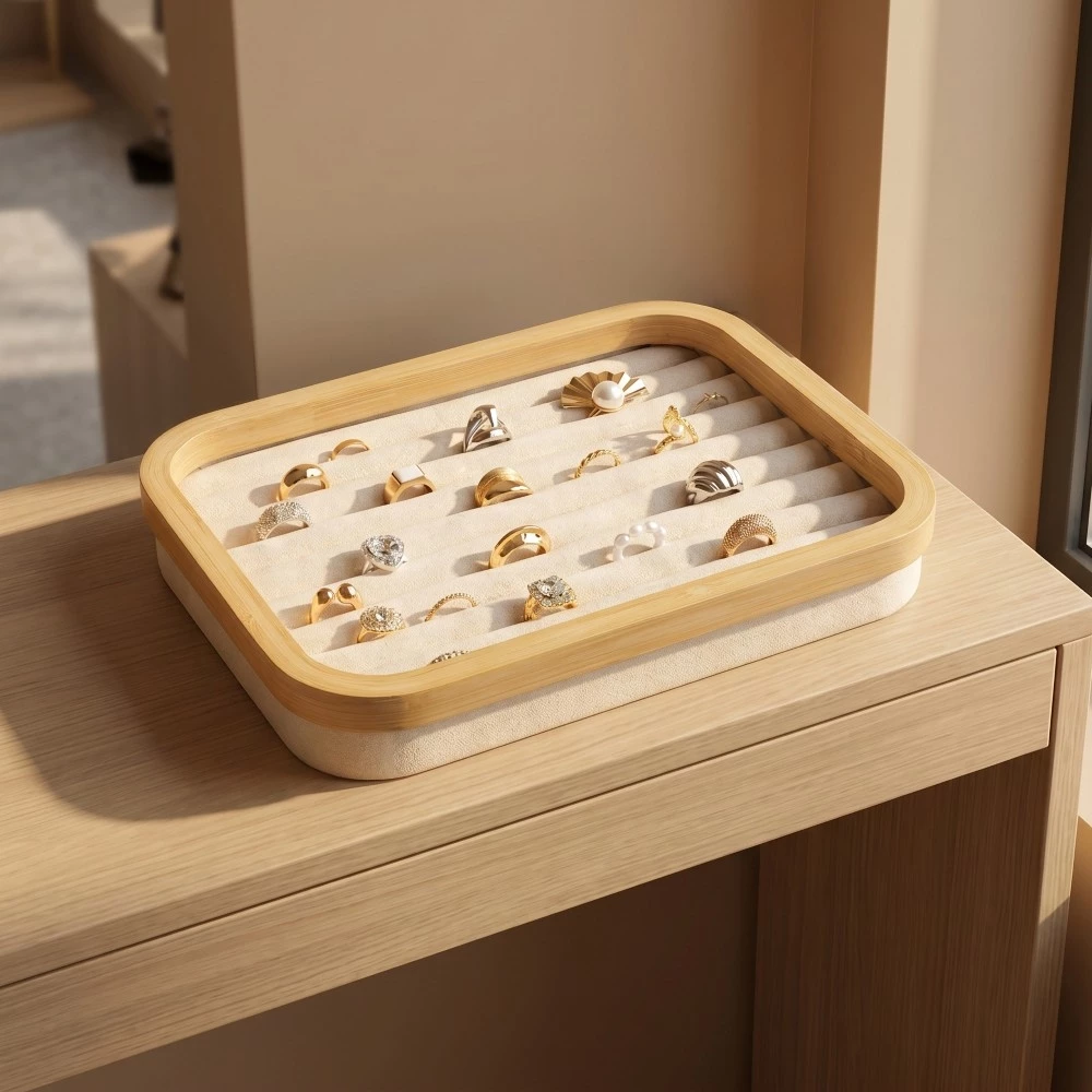 Bracelet Ring Wooden Jewelry Display Box