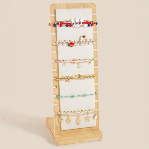 Long Wooden Jewelry Display Stand
