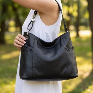 Whipstitch Hobo Bag With Guitar Strap