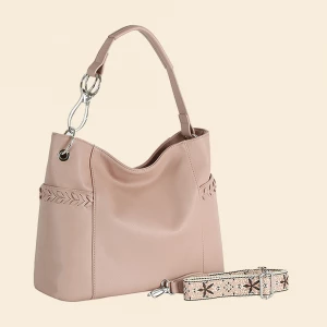Whipstitch Hobo Bag With Guitar Strap