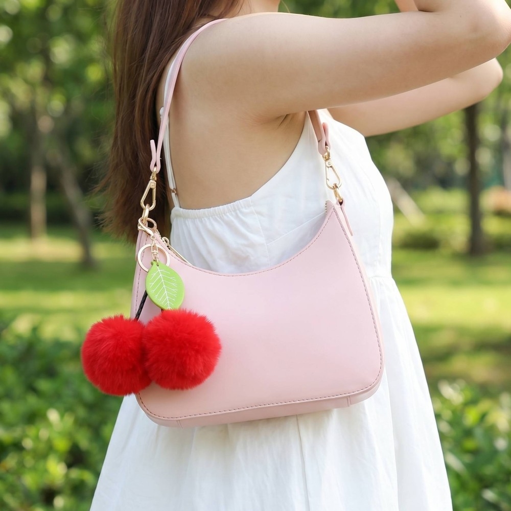 Fuzzy Cherry Mini Shoulder Bag