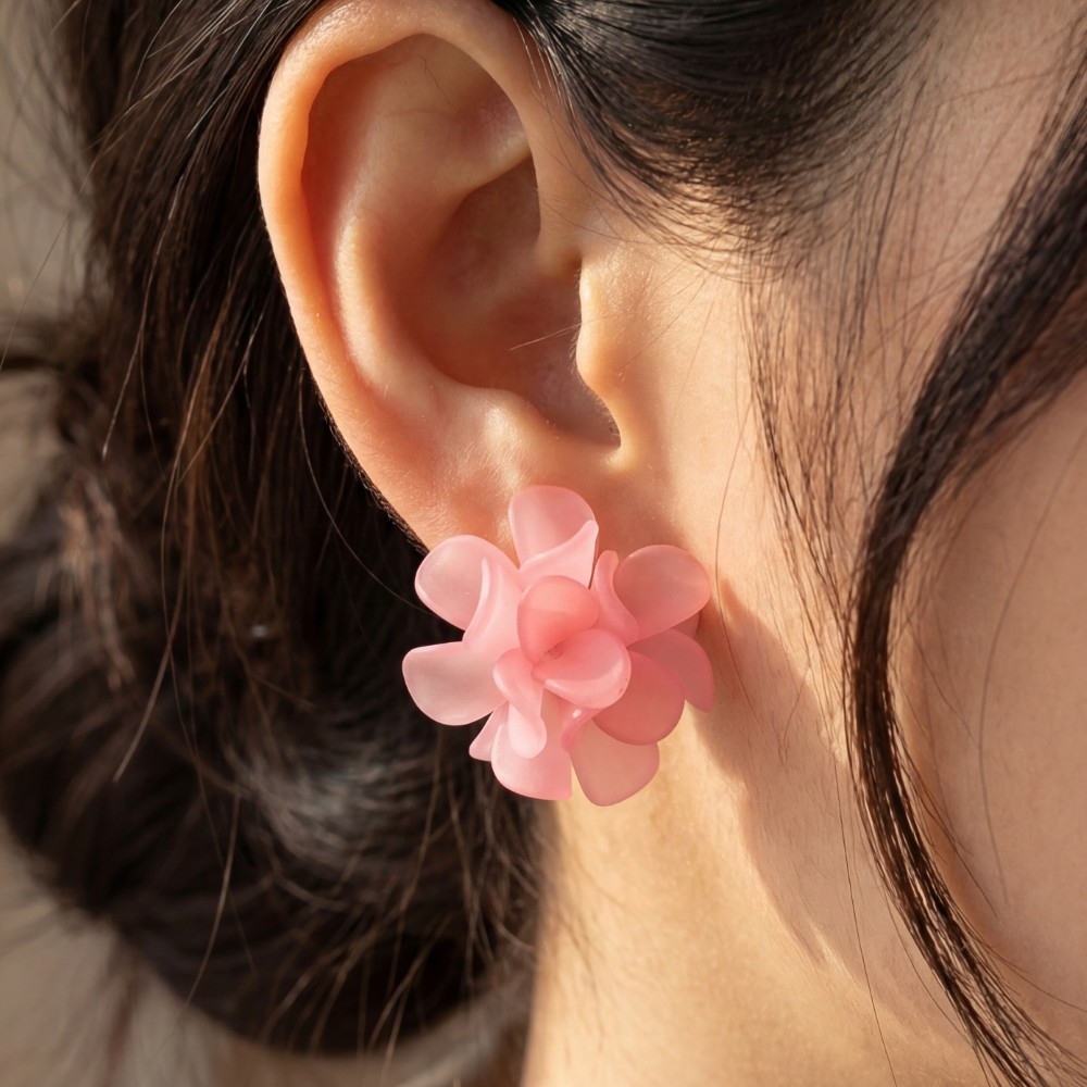 Floral Cluster Stud Earrings
