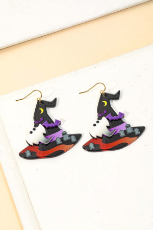 Halloween Witch Hat Earrings
